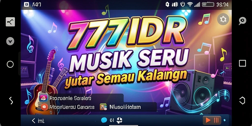 Screenshot gameplay 777IDR yang menunjukkan keseruan bermain musik.
