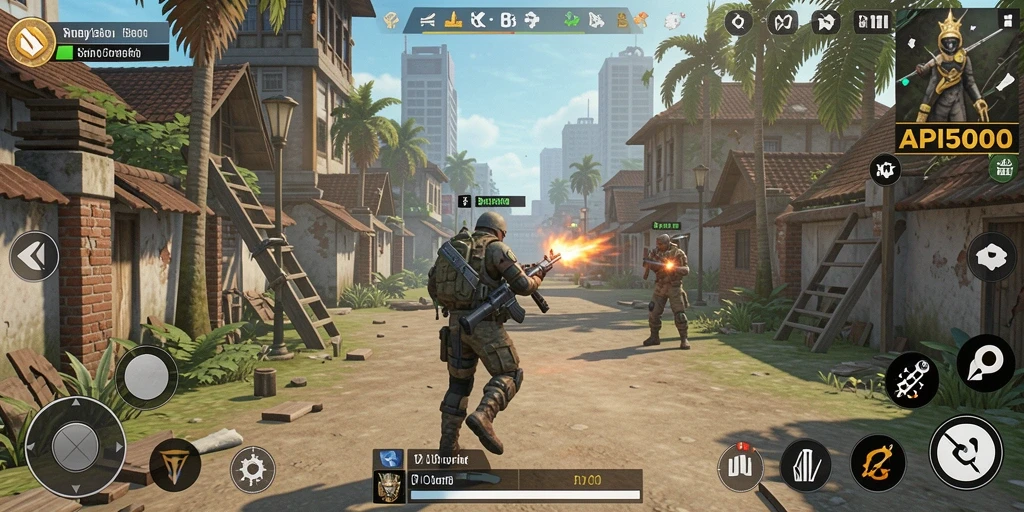 Tampilan gameplay menarik dari API5000 yang menampilkan simulasi kehidupan.