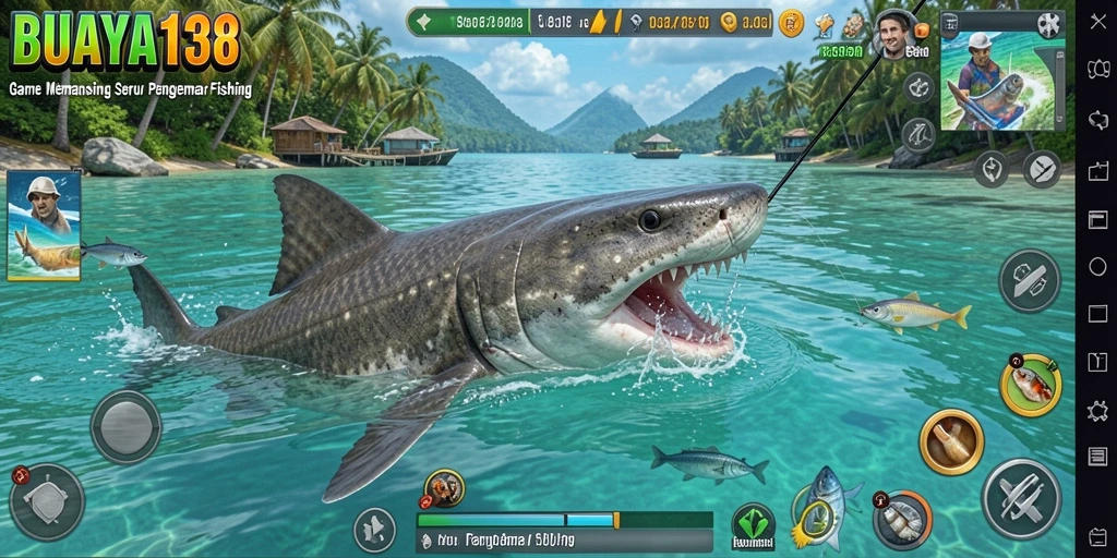 Screenshot gameplay memancing BUAYA138 yang menampilkan aksi seru.