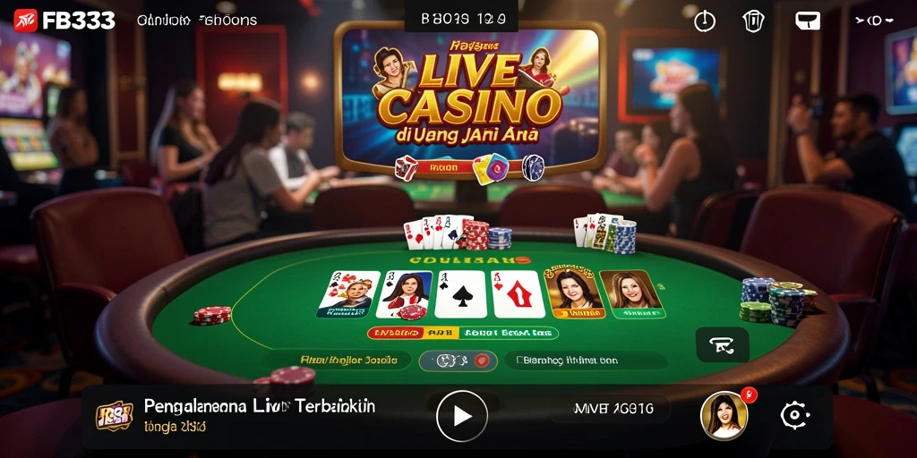Tangkapan layar FB333 menunjukkan dealer langsung dan suasana permainan yang mendebarkan.