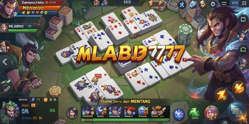 Tampilan gameplay intens dari MLBB777 saat bermain domino.