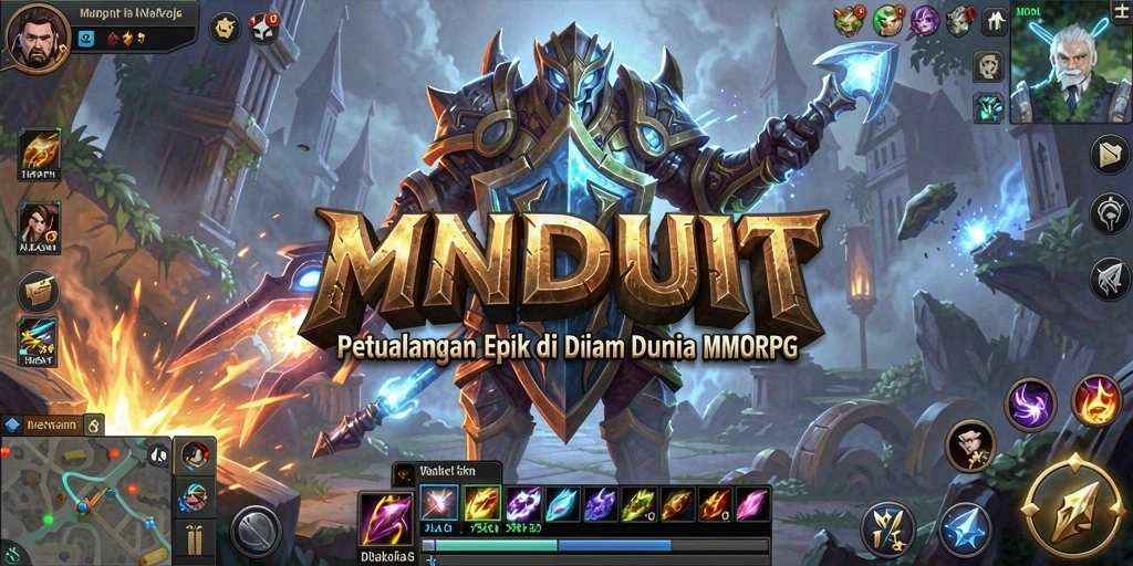 Tampilan gameplay MMORPG MNDUIT dengan grafik yang menakjubkan dan petualangan seru.