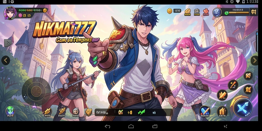 Tampilan gameplay menyenangkan di NIKMAT777 dengan karakter Anime yang menarik.