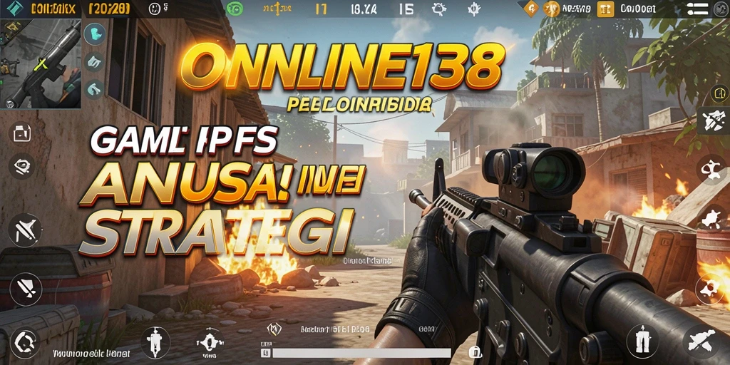 Screenshot utama menampilkan aksi intens dalam permainan FPS.