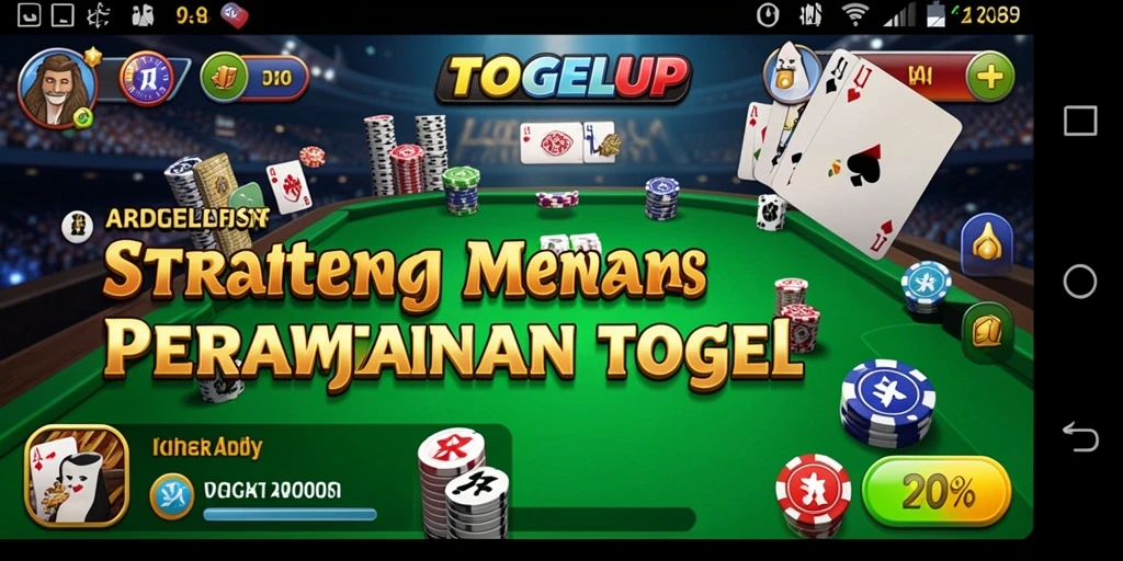 Tampilan gameplay TOGELUP dengan fitur strategi analitik.